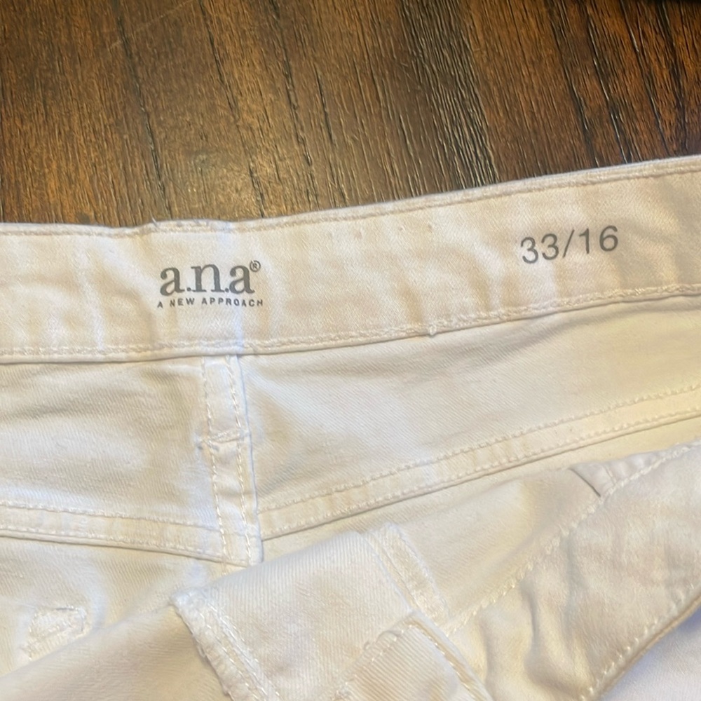 ana white denim shorts